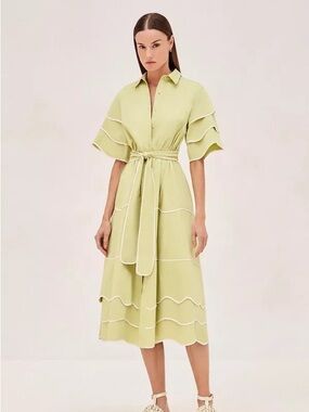 alexis striped mini dress ALEXIS KONNER BLUE WHITE STRIPED LINEN ONE